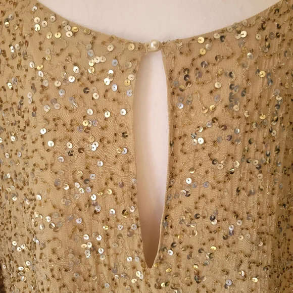 Aidan Mattox Cutout Beaded Silk Dress, 14, Used - Picture 6 of 15